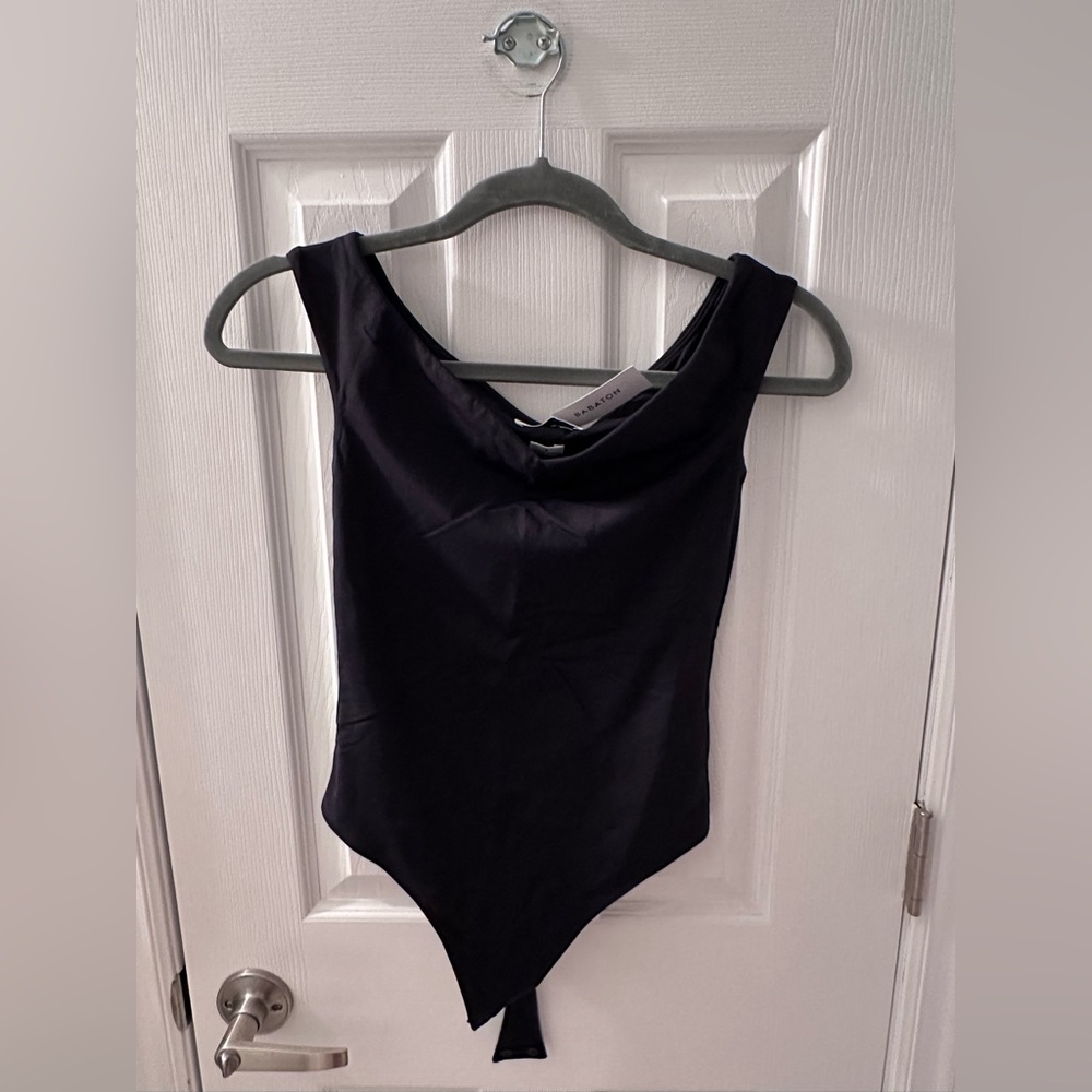 Aritzia black off the shoulder bodysuit, small, new with tags
